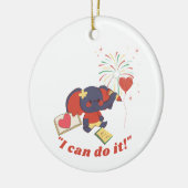 Baby Elephant Keramik Ornament (Links)