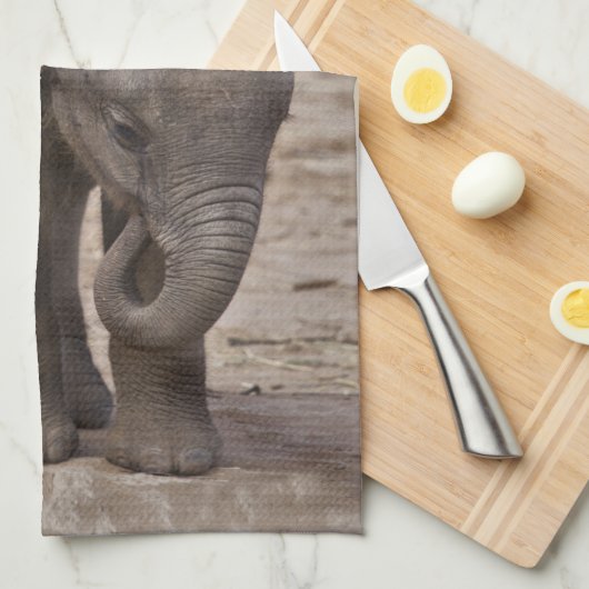 Baby Elephant Kitchen Handtuch (Viertel Falte)