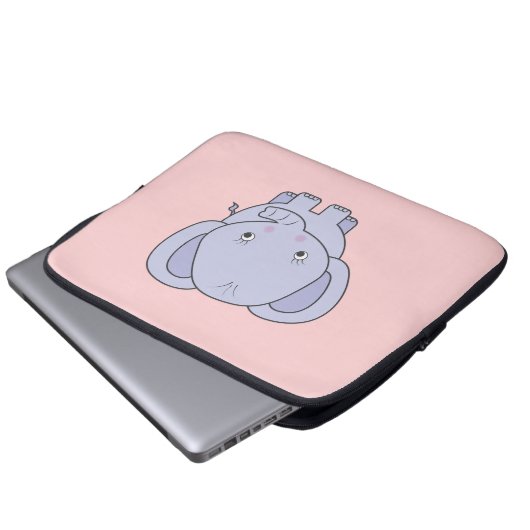 Baby Elephant Laptopschutzhülle (Vorne Knopf)