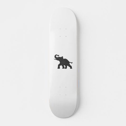 Baby Elephant läuft Silhouette Skateboard (Vorne)