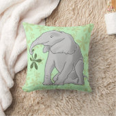 Baby Elephant & Leaf Kissen (Decke)