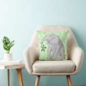 Baby Elephant & Leaf Kissen (Stuhl )