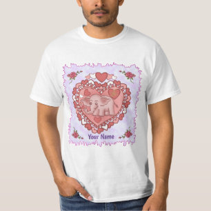 Baby Elephant Liebe benutzerdefinierte T - Shirt