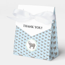 Baby Elephant Light Blue Geburtstag Geschenkschachtel