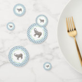 Baby Elephant Light Blue Geburtstag Konfetti (Gruppe)