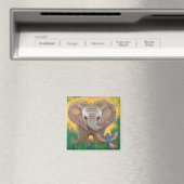 Baby Elephant Magnet (In Situ (Geschirrspüler))