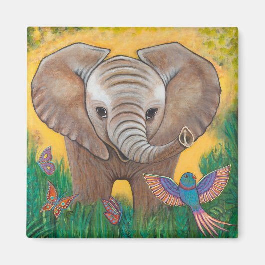 Baby Elephant Magnet (Vorne)