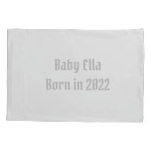 Baby Elephant mit Blume Baby Kissenbezug (Rückseite)