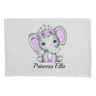 Baby Elephant mit Blume Baby Kissenbezug