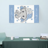 Baby Elephant mit Hat Baby Duschbanner Banner (Messeveranstaltung)