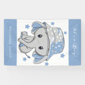 Baby Elephant mit Hat Baby Duschbanner Banner (Horizontal)