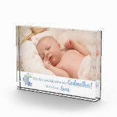 Baby Elephant mit Kreuz- und Taubentaufe Fotoblock (Rechts)