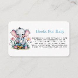Baby Elephant mit LKW-Büchern für Baby Begleitkarte