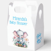 Baby Elephant mit Truck Baby Dusche Geschenkschachtel (Offen)