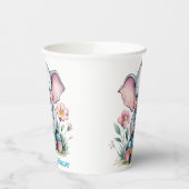 Baby Elephant mit Truck Baby Dusche Pappbecher (Links)