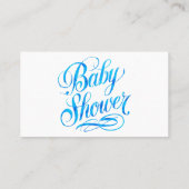 Baby Elephant mit Truck Boy Diaper Raffle Visitenkarte (Rückseite)