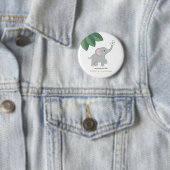 Baby Elephant Mommy wird Knopf für Babydusche Button (Beispiel)