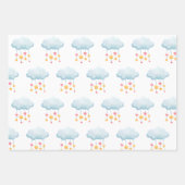 Baby Elephant Moon Cloud Stars Hört Niedlich Geschenkpapier Set (Vorderseite 2)