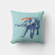 Baby Elephant Niedlich Blue Kids
