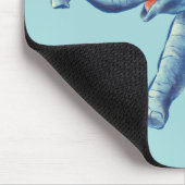 Baby Elephant Niedlich Blue Kids Mousepad (Ecke)