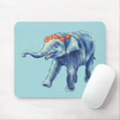 Baby Elephant Niedlich Blue Kids Mousepad (Mit Mouse)