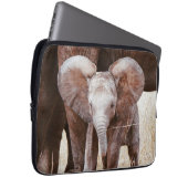 Baby Elephant Niedlicher afrikanischer Elefant mit Laptopschutzhülle (Vorne Rechts)