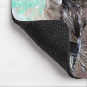 Baby Elephant Painting Mousepad (Ecke)