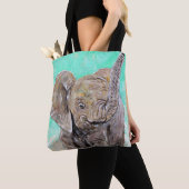 Baby Elephant Painting Tasche (Von Nahem)