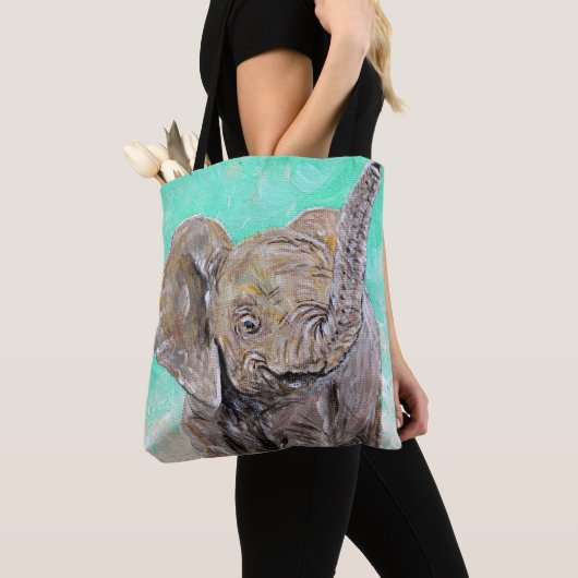 Baby Elephant Painting Tasche (Von Nahem)
