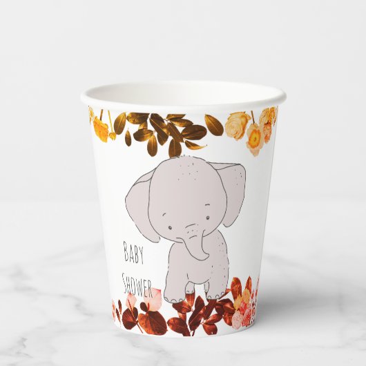 Baby Elephant Pappbecher (Rückseite)