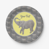 Baby Elephant Pappteller (Vorderseite)