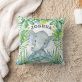 Baby Elephant Personalisiert Boy Jungle Safari Nie Kissen (Decke)