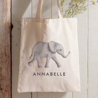 Baby Elephant Personalisiert Tote Bag für Kinder