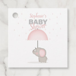 Baby Elephant Pink Baby Dusche Geschenkanhänger