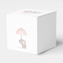 Baby Elephant Pink Baby Dusche Geschenkschachtel