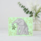 Baby Elephant Postcard Postkarte (Stehend Vorderseite)