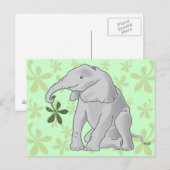 Baby Elephant Postcard Postkarte (Vorne/Hinten)