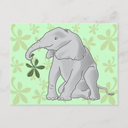 Baby Elephant Postcard Postkarte (Vorderseite)