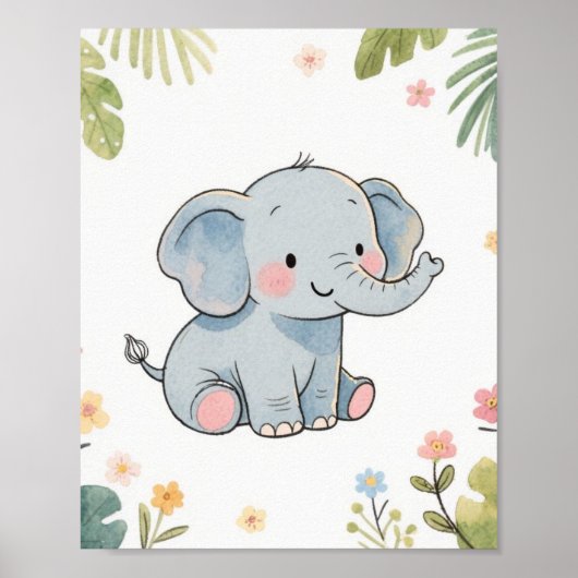 Baby Elephant Poster (Vorne)