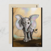 Baby Elephant Postkarte (Vorne/Hinten)