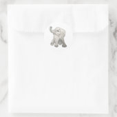 Baby Elephant Runder Aufkleber (Tasche)