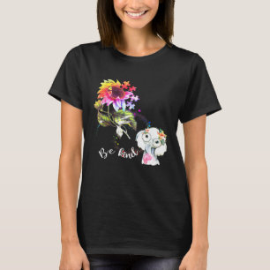 Baby Elephant sei nett farbenfroh Sonnenblumenauti T-Shirt
