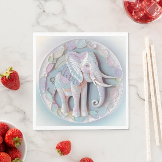 Baby Elephant Serviette (Beispiel)