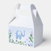 Baby Elephant Song Bird Baby Dusche Geschenkschachtel (Rückseite)