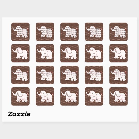 Baby Elephant Stickers (Blatt)