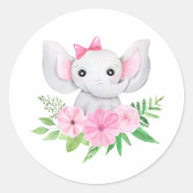 Baby Elephant Sticket, erster Geburtstag, Babydusc