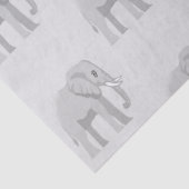 Baby Elephant & Sunset Lake Whimsical Tissue Paper Seidenpapier (Detail)