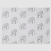 Baby Elephant & Sunset Lake Whimsical Tissue Paper Seidenpapier (Vorderseite)