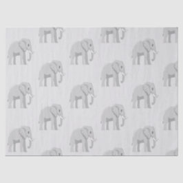 Baby Elephant & Sunset Lake Whimsical Tissue Paper Seidenpapier