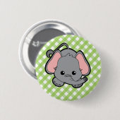 Baby Elephant Süsse Button (Vorne & Hinten)
